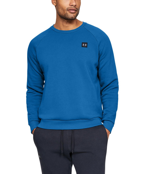 UNDER ARMOUR（アンダーアーマー）の「UAライバルフリースクルー(ライフスタイル/ロングスリーブ/MEN)[1320738]（スウェット・メンズ・ライトグレー/ブラック/ダークインディゴブルー/カーキ/コバルトブルー・SM/XXL/MD/LG/XL）」の5枚目の写真