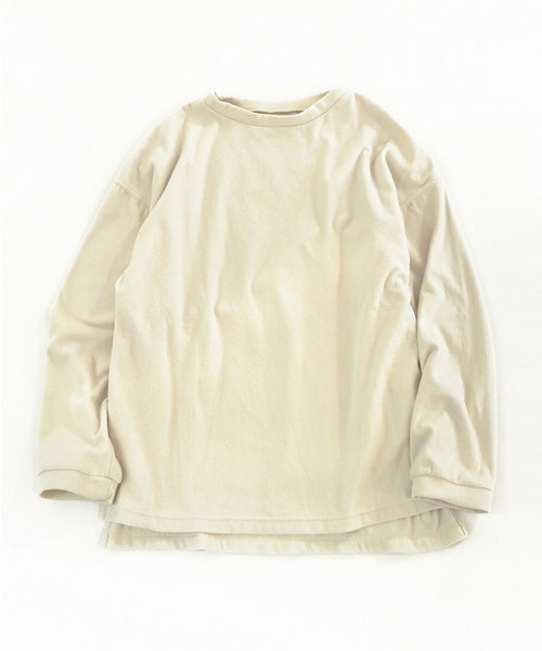 TODAYFUL(トゥデイフル)の「オーバーサイズフリーストップス(Tシャツ/カットソー・レディース・カーキ/キナリ・FREE)」の11枚目の写真