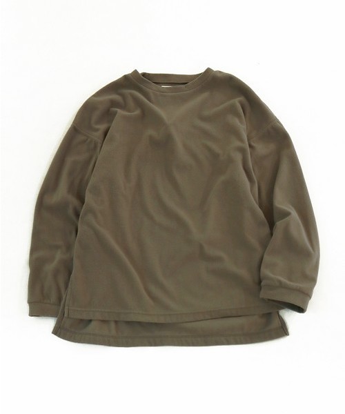 TODAYFUL(トゥデイフル)の「オーバーサイズフリーストップス(Tシャツ/カットソー・レディース・カーキ/キナリ・FREE)」の12枚目の写真
