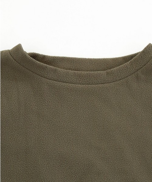 TODAYFUL(トゥデイフル)の「オーバーサイズフリーストップス(Tシャツ/カットソー・レディース・カーキ/キナリ・FREE)」の13枚目の写真