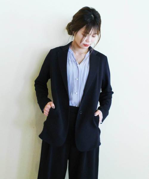 A/C DESIGN BY ALPHA CUBIC(エーシーデザインバイアルファキュービック)の「ワイドパンツ(その他パンツ・レディース・ライトグレー/ブラック/ネイビー・L size/M size)」の6枚目の写真