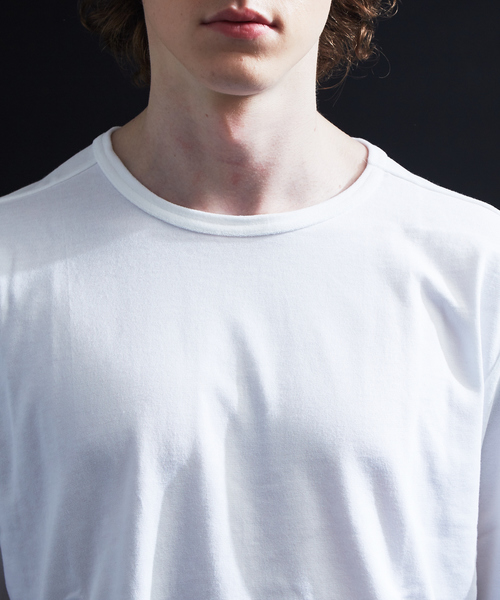 5351 POUR LES HOMMES(ゴーサンゴーイチプールオム)の「サイドZIP 異素材 七部 Tシャツ(Tシャツ/カットソー・メンズ・ホワイト/グレー/ブラック・44/46/48/50)」の13枚目の写真