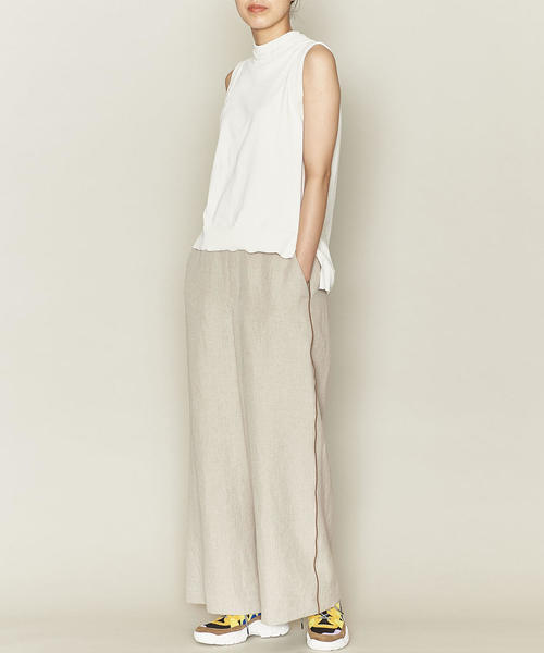 ASTRAET(アストラット)の「ASTRAET(アストラット)14G クルーネック ノースリーブニット(ニット/セーター・レディース・ベージュ/ホワイト/ブラック・FREE)」の10枚目の写真