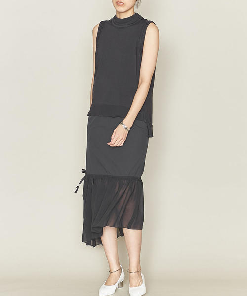 ASTRAET(アストラット)の「ASTRAET(アストラット)14G クルーネック ノースリーブニット(ニット/セーター・レディース・ベージュ/ホワイト/ブラック・FREE)」の11枚目の写真