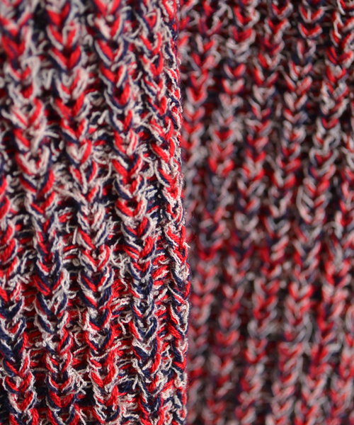 AMERICAN RAG CIE（アメリカンラグシー）の「MIX片畔PO/AIE-L141-KN018（ニット/セーター・レディース・ネイビー/レッド・FREE）」の18枚目の写真