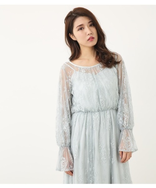 Rienda リエンダ の スカラップヘムレースワンピース ワンピース Wear