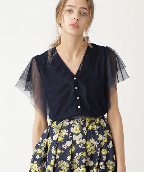 JILLSTUART(ジルスチュアート)の「◆ルチアチュールニット(ニット/セーター)」|ネイビー