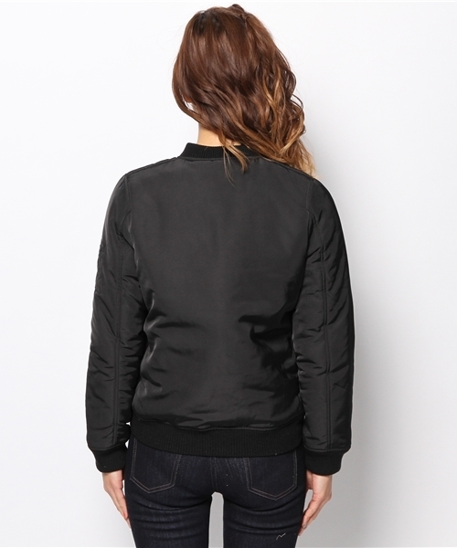 DISCOAT（ディスコート）の「【Discoat】リバーシブルMA-1（ブルゾン・レディース・カーキ/ブラック・ﾌﾘ-）」の4枚目の写真