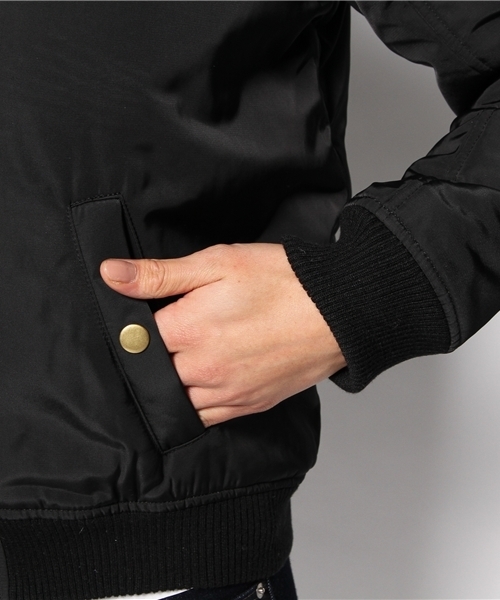 DISCOAT（ディスコート）の「【Discoat】リバーシブルMA-1（ブルゾン・レディース・カーキ/ブラック・ﾌﾘ-）」の13枚目の写真