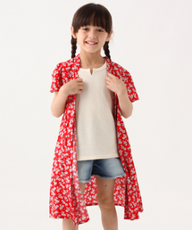 GLOBAL WORK | 【キッズ】プチエリハナガラワンピース半袖/835987(ワンピース)