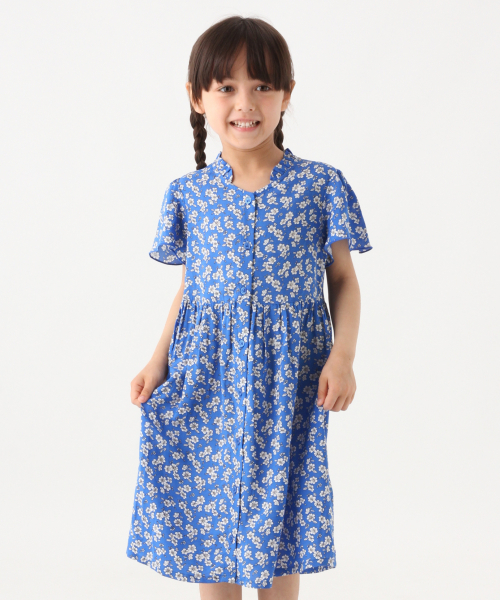 GLOBAL WORK（グローバルワーク）の「【キッズ】プチエリハナガラワンピース半袖/835987（ワンピース・キッズ・ライトブルー/ブラック/レッド/ホワイト系その他2・SMALL/MEDIUM/LARGE/X-LARGE/XX-LARGE）」の3枚目の写真