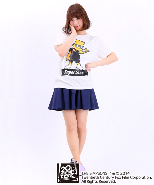 WEGO(ウィゴー)の「∴WEGO/SimpsonsプリントTシャツ(Tシャツ/カットソー・メンズ・ホワイト/ブラック・LARGE/MEDIUM)」の10枚目の写真