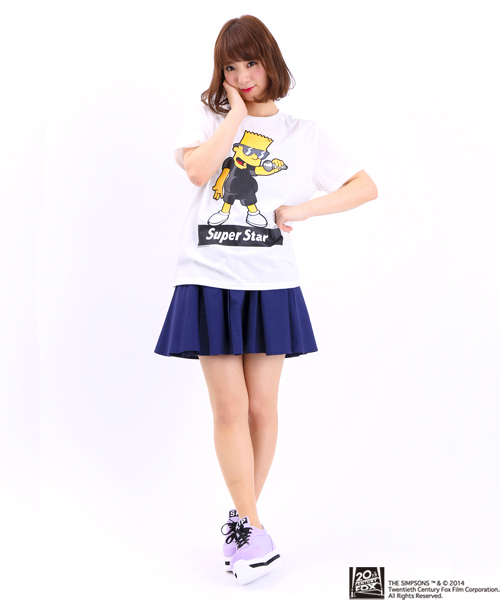 WEGO(ウィゴー)の「∴WEGO/SimpsonsプリントTシャツ(Tシャツ/カットソー・メンズ・ホワイト/ブラック・LARGE/MEDIUM)」の11枚目の写真