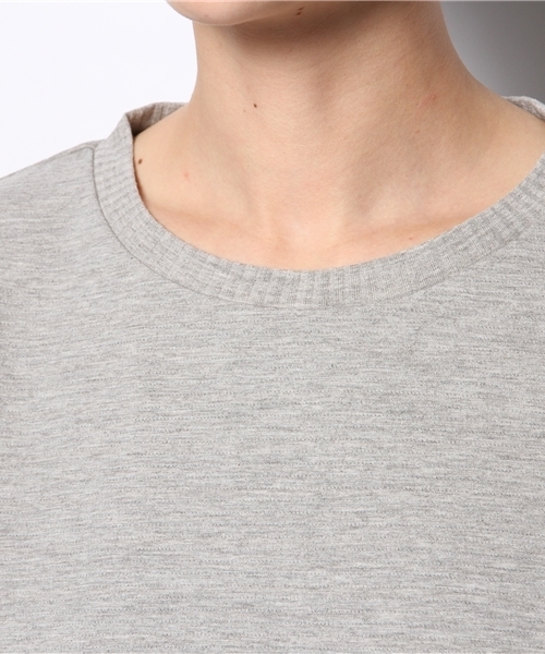 DISCOAT(ディスコート)の「【Discoat】生地JQD袖シフォンプルオーバー(Tシャツ/カットソー・レディース・オフホワイト/サーモンピンク/ブラック/グレー・フリ-)」の8枚目の写真