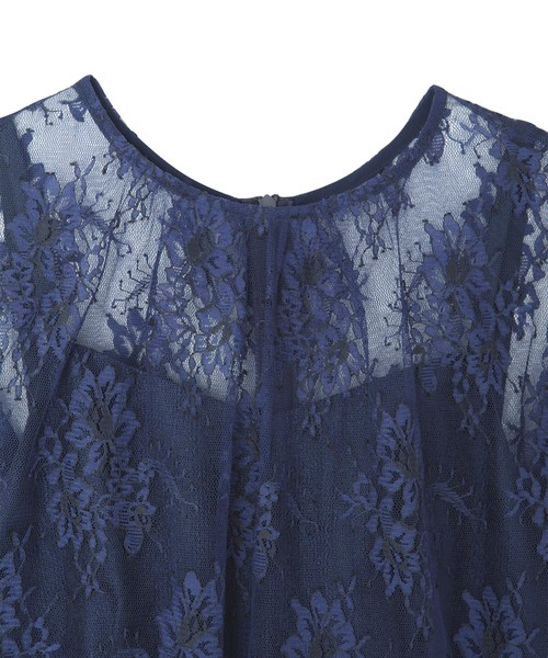 kaene（カエン）の「レース×ジャガードワンピース（ドレス・レディース・ブラック/ネイビー/ピンク・38/36/34）」の17枚目の写真