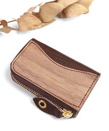 feee（フィー）の「ウッドシートナチュラルL字ファスナーキーケース（キーケース/キーアクセサリー）」