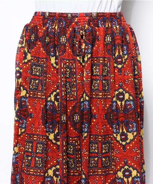 チチカカ（チチカカ）の「サンドラスカート（スカート・レディース・グリーン/ピンク/レッド・FREE）」の6枚目の写真