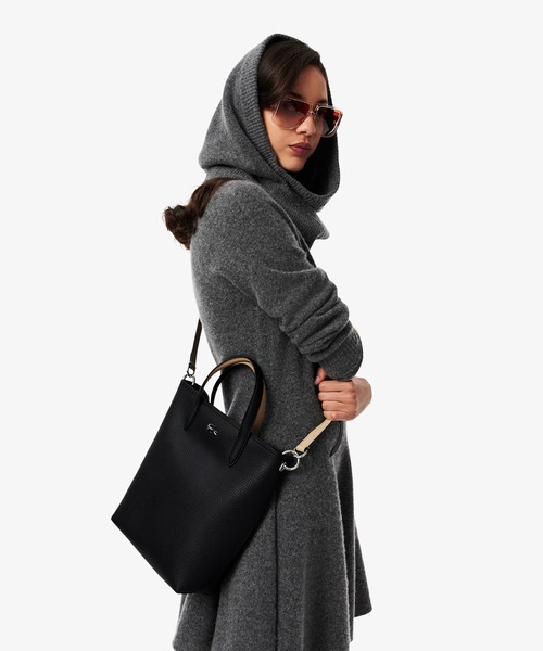 LACOSTE(ラコステ)の「ANNAリバーシブル縦型 トートバッグ / 2WAY(トートバッグ・レディース・ブラック/ブラック×ピンク/アイボリー/パープル/ネイビー/ホワイト×グリーン/ホワイト×イエロー/ブルー系その他/ライトグレー・FREE)」の18枚目の写真