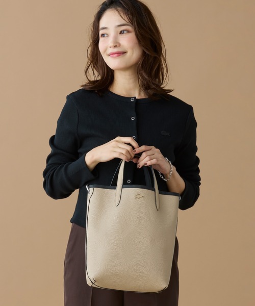 ANNAリバーシブル縦型 トートバッグ / 2WAY（トートバッグ）｜LACOSTE