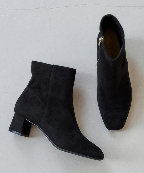 green label relaxing(グリーンレーベルリラクシング)の「◆FFC スクエア ショートブーツ(4.5cmヒール)(ブーツ・レディース・その他1/ブラック/ダークブラウン・MEDIUM/SMALL/LL/LARGE)」の2枚目の写真