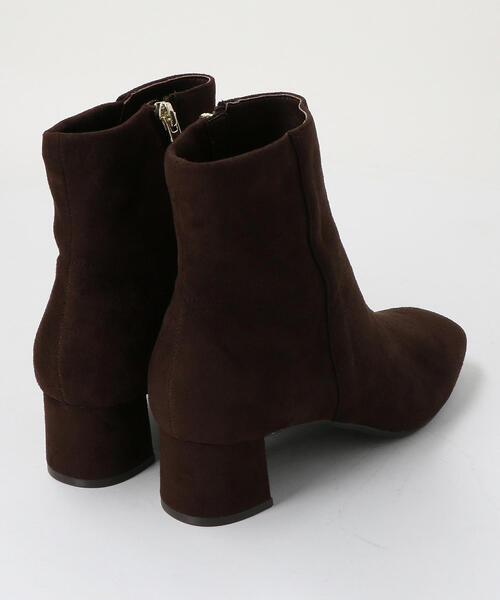 green label relaxing(グリーンレーベルリラクシング)の「◆FFC スクエア ショートブーツ(4.5cmヒール)(ブーツ・レディース・その他1/ブラック/ダークブラウン・MEDIUM/SMALL/LL/LARGE)」の5枚目の写真