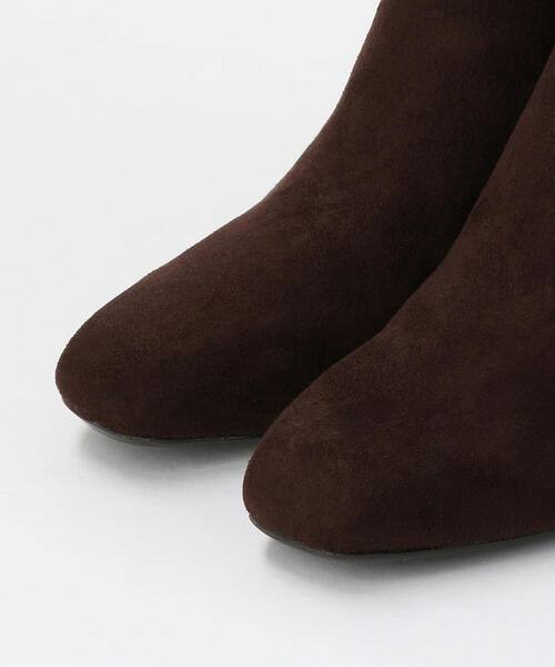 green label relaxing(グリーンレーベルリラクシング)の「◆FFC スクエア ショートブーツ(4.5cmヒール)(ブーツ・レディース・その他1/ブラック/ダークブラウン・MEDIUM/SMALL/LL/LARGE)」の4枚目の写真