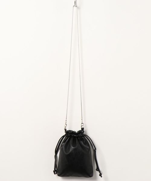 coca（coca）（コカ）の「チェーンミニショルダーバッグ（ショルダーバッグ・レディース・ブラック/ベージュ・ONE SIZE）」の5枚目の写真