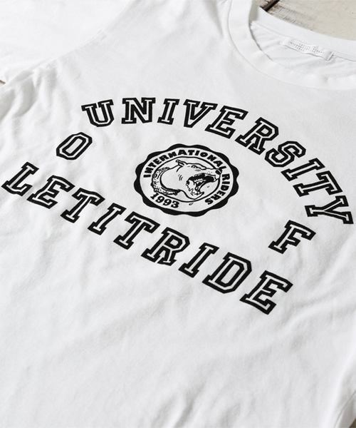 NANO universe（ナノユニバース）の「Let it Ride×nano･universe/ LetItRide別注Tee5（Tシャツ/カットソー・メンズ・ホワイト/ネイビー・SMALL/LARGE/MEDIUM）」の5枚目の写真