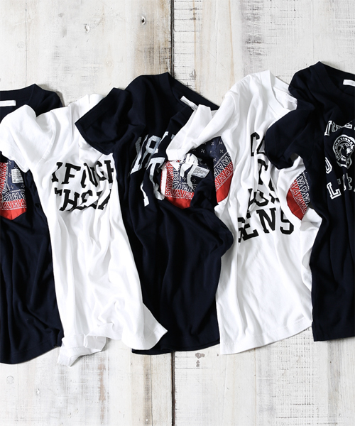 NANO universe（ナノユニバース）の「Let it Ride×nano･universe/ LetItRide別注Tee5（Tシャツ/カットソー・メンズ・ホワイト/ネイビー・SMALL/LARGE/MEDIUM）」の7枚目の写真