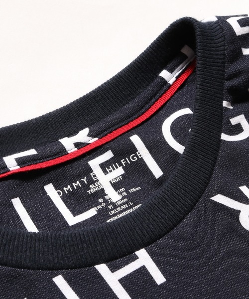 TOMMY HILFIGER(トミーヒルフィガー)の「Tommy Hilfiger/トミーヒルフィガー LS CREW オールオーバープリントロンT(Tシャツ/カットソー・メンズ・ネイビー・S/M/L/XL)」の7枚目の写真