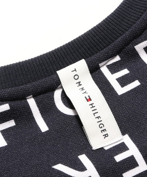 TOMMY HILFIGER(トミーヒルフィガー)の「Tommy Hilfiger/トミーヒルフィガー LS CREW オールオーバープリントロンT(Tシャツ/カットソー・メンズ・ネイビー・S/M/L/XL)」の6枚目の写真