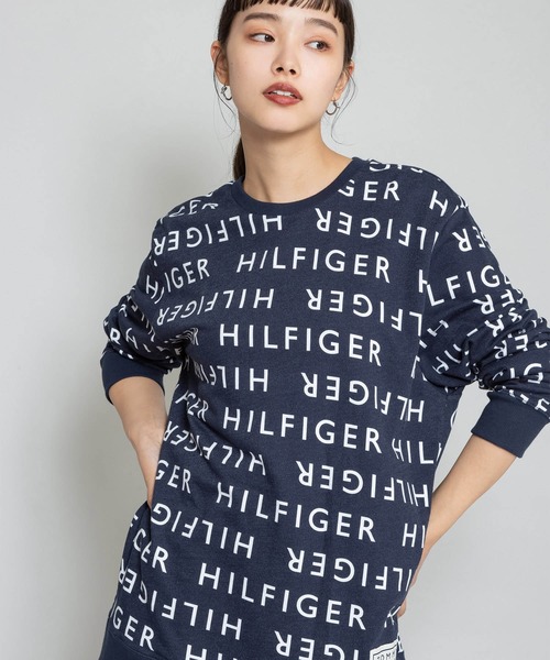 TOMMY HILFIGER(トミーヒルフィガー)の「Tommy Hilfiger/トミーヒルフィガー LS CREW オールオーバープリントロンT(Tシャツ/カットソー・メンズ・ネイビー・S/M/L/XL)」の13枚目の写真