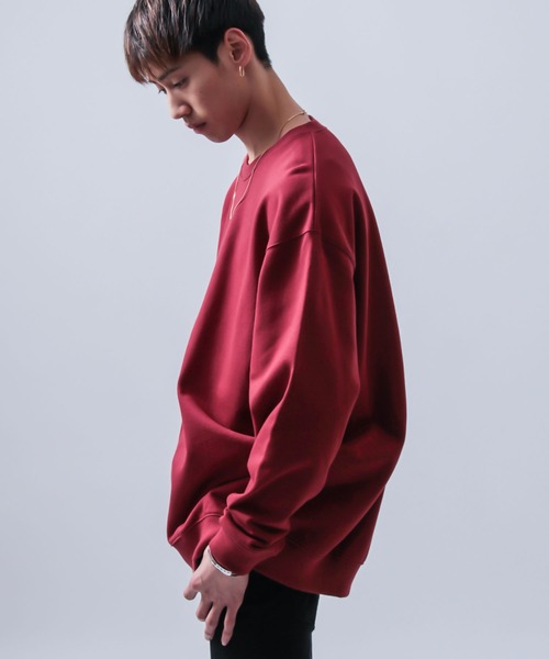 United Athle（ユナイテッドアスレ）の「2-【UA -ユナイテッドアスレ-】10oz CREW SWEAT 無地スウェット/絶妙なワイドシルエット / レディース メンズ トレーナー/ 10.0oz /クルーネック/スウェット / トレーナー（スウェット・レディース・オリーブ/バーガンディー/レッド/ミックスグレー/ネイビー/ブラック/ロイヤルブルー・LARGE/X-LARGE/MEDIUM/XX-LARGE/SMALL）」の9枚目の写真