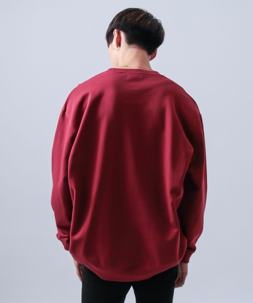 United Athle（ユナイテッドアスレ）の「2-【UA -ユナイテッドアスレ-】10oz CREW SWEAT 無地スウェット/絶妙なワイドシルエット / レディース メンズ トレーナー/ 10.0oz /クルーネック/スウェット / トレーナー（スウェット・レディース・オリーブ/バーガンディー/レッド/ミックスグレー/ネイビー/ブラック/ロイヤルブルー・LARGE/X-LARGE/MEDIUM/XX-LARGE/SMALL）」の8枚目の写真