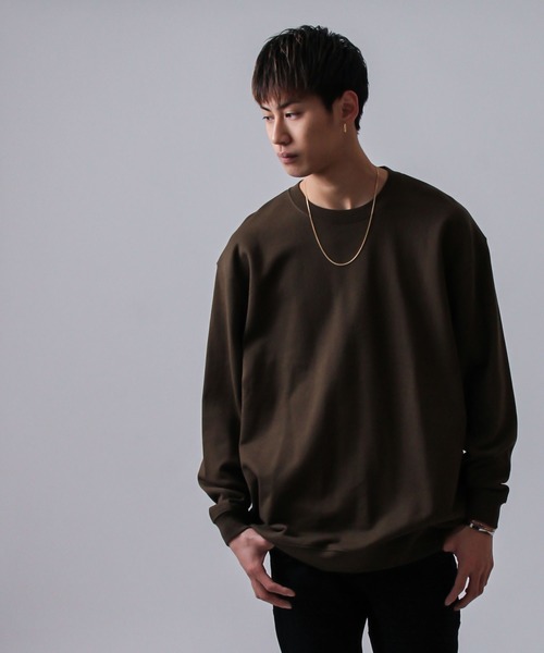 United Athle（ユナイテッドアスレ）の「2-【UA -ユナイテッドアスレ-】10oz CREW SWEAT 無地スウェット/絶妙なワイドシルエット / レディース メンズ トレーナー/ 10.0oz /クルーネック/スウェット / トレーナー（スウェット・レディース・オリーブ/バーガンディー/レッド/ミックスグレー/ネイビー/ブラック/ロイヤルブルー・LARGE/X-LARGE/MEDIUM/XX-LARGE/SMALL）」の18枚目の写真