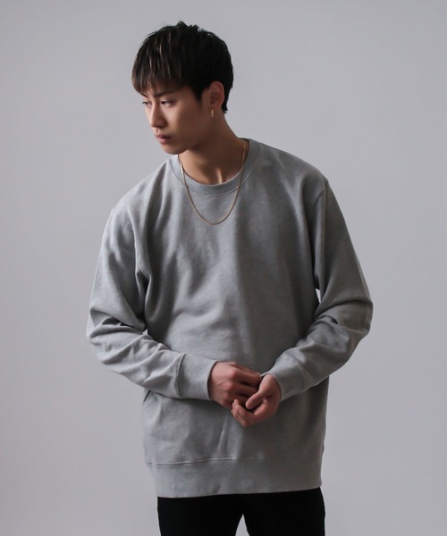 United Athle（ユナイテッドアスレ）の「2-【UA -ユナイテッドアスレ-】10oz CREW SWEAT 無地スウェット/絶妙なワイドシルエット / レディース メンズ トレーナー/ 10.0oz /クルーネック/スウェット / トレーナー（スウェット・レディース・オリーブ/バーガンディー/レッド/ミックスグレー/ネイビー/ブラック/ロイヤルブルー・LARGE/X-LARGE/MEDIUM/XX-LARGE/SMALL）」の20枚目の写真