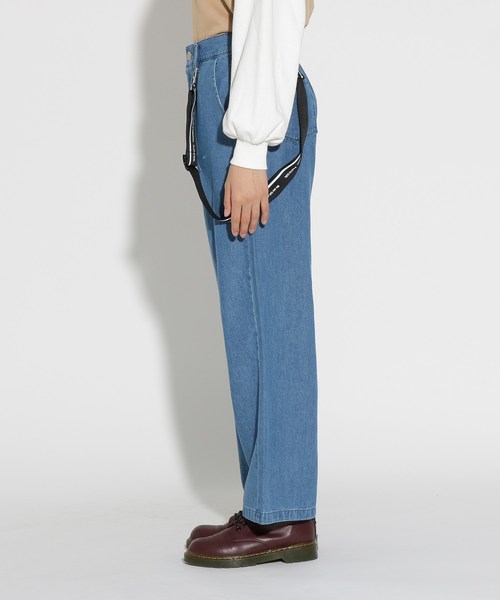 セール パンツ サス付きワイドパンツ その他パンツ Pink Latte ピンクラテ のファッション