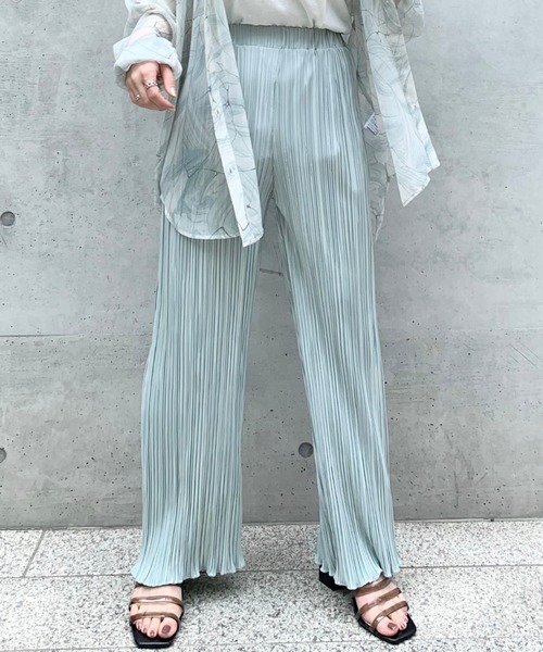 archives（アルシーヴ）の「プリーツクロスイージーパンツ（その他パンツ・レディース・ブルー/アイボリー/ブラック/ワイン/グレー系その他/モカ/ブラウン・MEDIUM）」の6枚目の写真