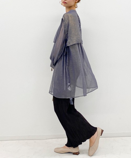 archives（アルシーヴ）の「プリーツクロスイージーパンツ（その他パンツ・レディース・ブルー/アイボリー/ブラック/ワイン/グレー系その他/モカ/ブラウン・MEDIUM）」の15枚目の写真