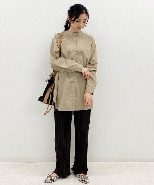 archives（アルシーヴ）の「プリーツクロスイージーパンツ（その他パンツ・レディース・ブルー/アイボリー/ブラック/ワイン/グレー系その他/モカ/ブラウン・MEDIUM）」の11枚目の写真