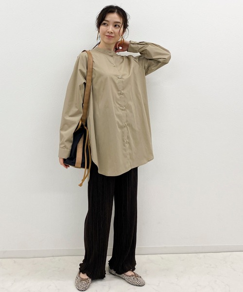 archives（アルシーヴ）の「プリーツクロスイージーパンツ（その他パンツ・レディース・ブルー/アイボリー/ブラック/ワイン/グレー系その他/モカ/ブラウン・MEDIUM）」の12枚目の写真