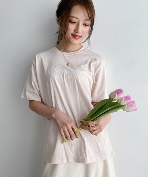 CLEA(クレア)の「Donald ロゴ TEE(Tシャツ/カットソー・レディース・ホワイト/ブラック/ライトベージュ・FREE)」の10枚目の写真