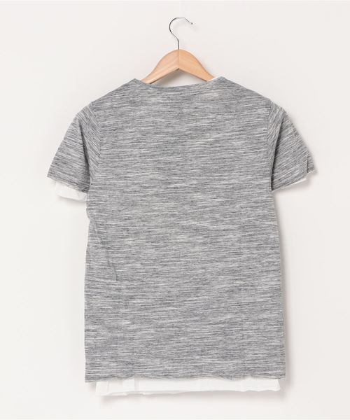 INNOCENT(イノセント)の「アンサンブルVネック半袖Tシャツ(Tシャツ/カットソー・レディース・グレー/ネイビー/ワインレッド/ホワイト/ブラック・MEDIUM/X-LARGE/LARGE)」の6枚目の写真