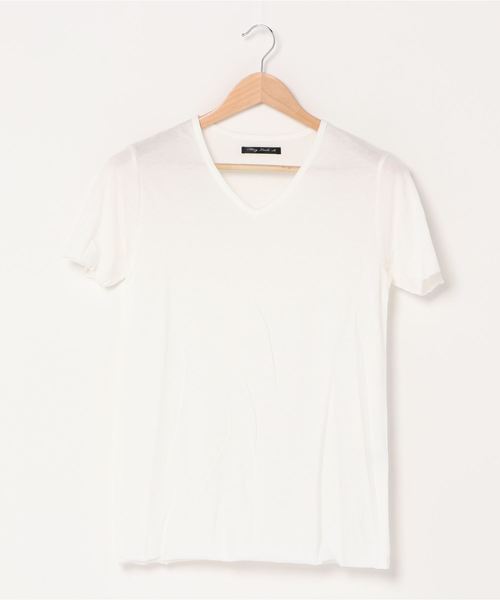 INNOCENT(イノセント)の「アンサンブルVネック半袖Tシャツ(Tシャツ/カットソー・レディース・グレー/ネイビー/ワインレッド/ホワイト/ブラック・MEDIUM/X-LARGE/LARGE)」の7枚目の写真