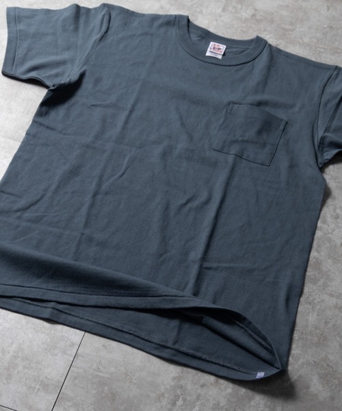 【RRL】胸ポケット付きラウンドネック半袖Tシャツ2枚セット/gray 半袖Tシャツ（胸ポケット付き）1305-53｜オリジナルTシャツの