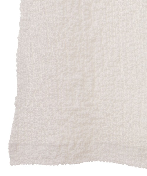 CLANE（クラネ）の「【CLANE（クラネ）】コンパクトリンクルトップス　 18122-4231（Tシャツ/カットソー・レディース・ホワイト/ブラック/グリーン・1）」の5枚目の写真