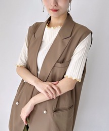 【ZOZO限定カラー発売中!】 ハーフスリーブ リブカットソー