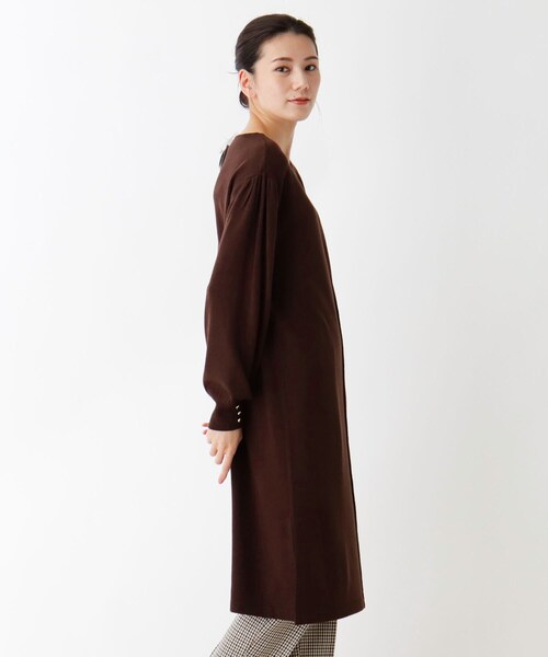 セール M Ll 洗濯機で洗えて毛玉になりにくい スリットニットワンピース ワンピース Dreskip ドレスキップ のファッション通販 Zozotown