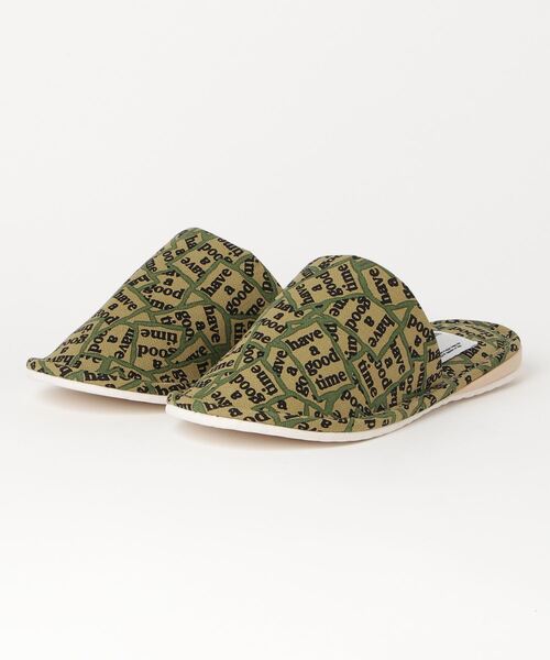 FABRICK【 HAVE A GOOD TIME】SLIPPERS L（ルームシューズ/スリッパ 