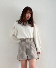 MAJESTIC LEGON | バックレースアップショートパンツ(その他パンツ)